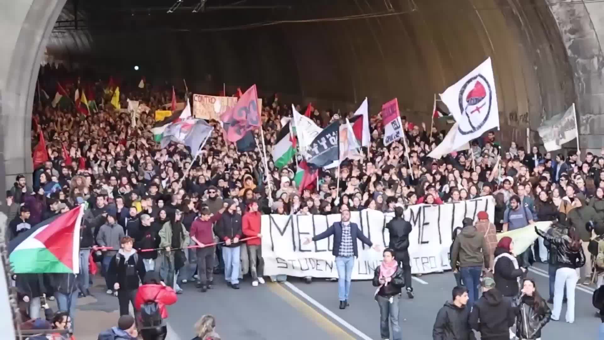 'Genocide is not over' - Thunberg, Albanese, Varoufakis lead pro-Gaza rally as Italy holds general strike over Meloni's budget proposal