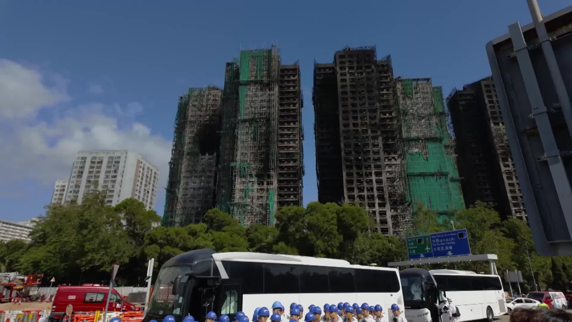 Search op underway - Victim Identification Unit working in Wang Fuk Court housing complex after deadliest fire in Hong Kong