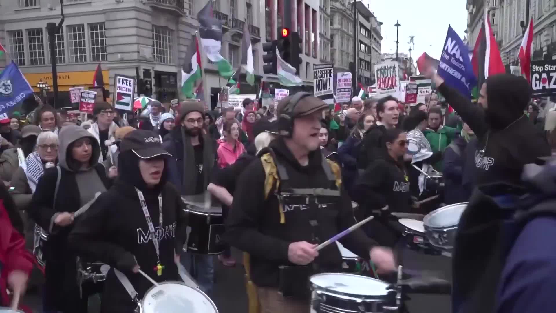 ‘Witnessing a neo-colonial project’ - Thousands march in London on UN Palestinian Solidarity Day amid hunger protest over arrests