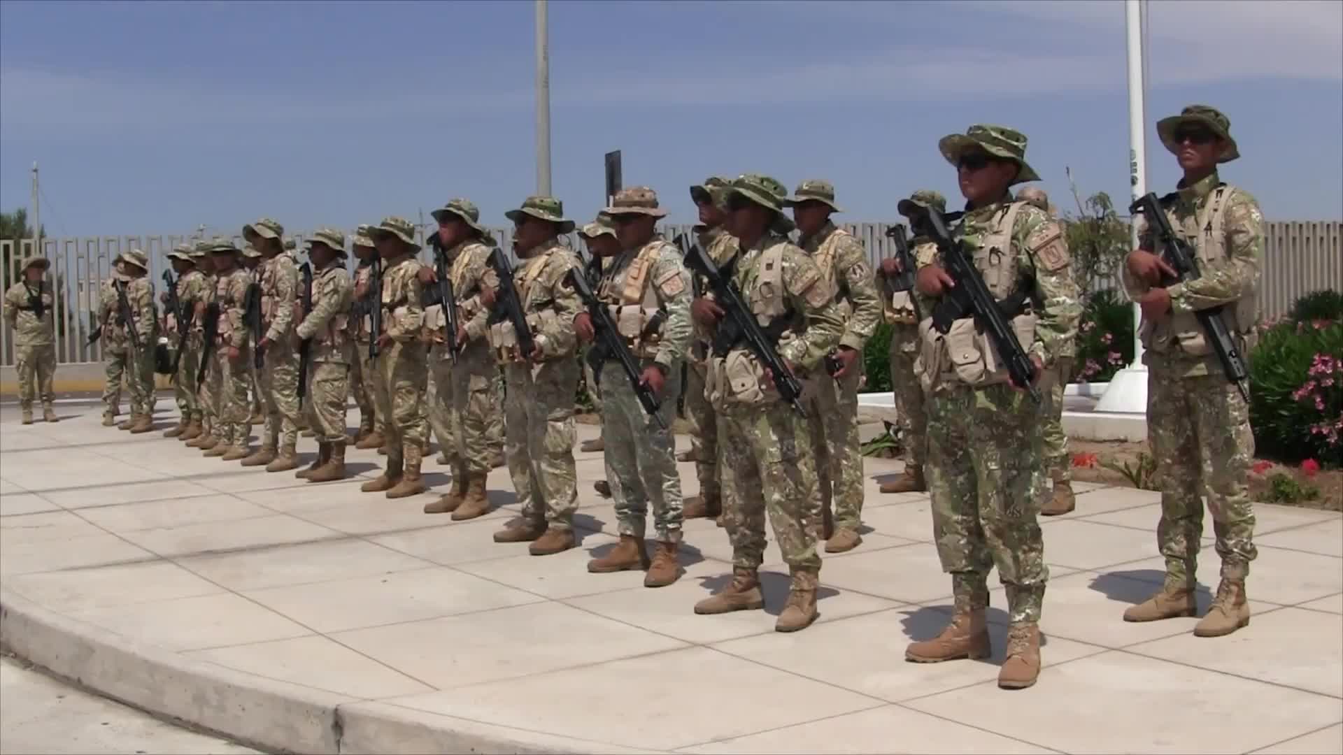 Military support - Peruvian Armed Forces arrive at Chile border to reinforce migration control after state of emergency declaration