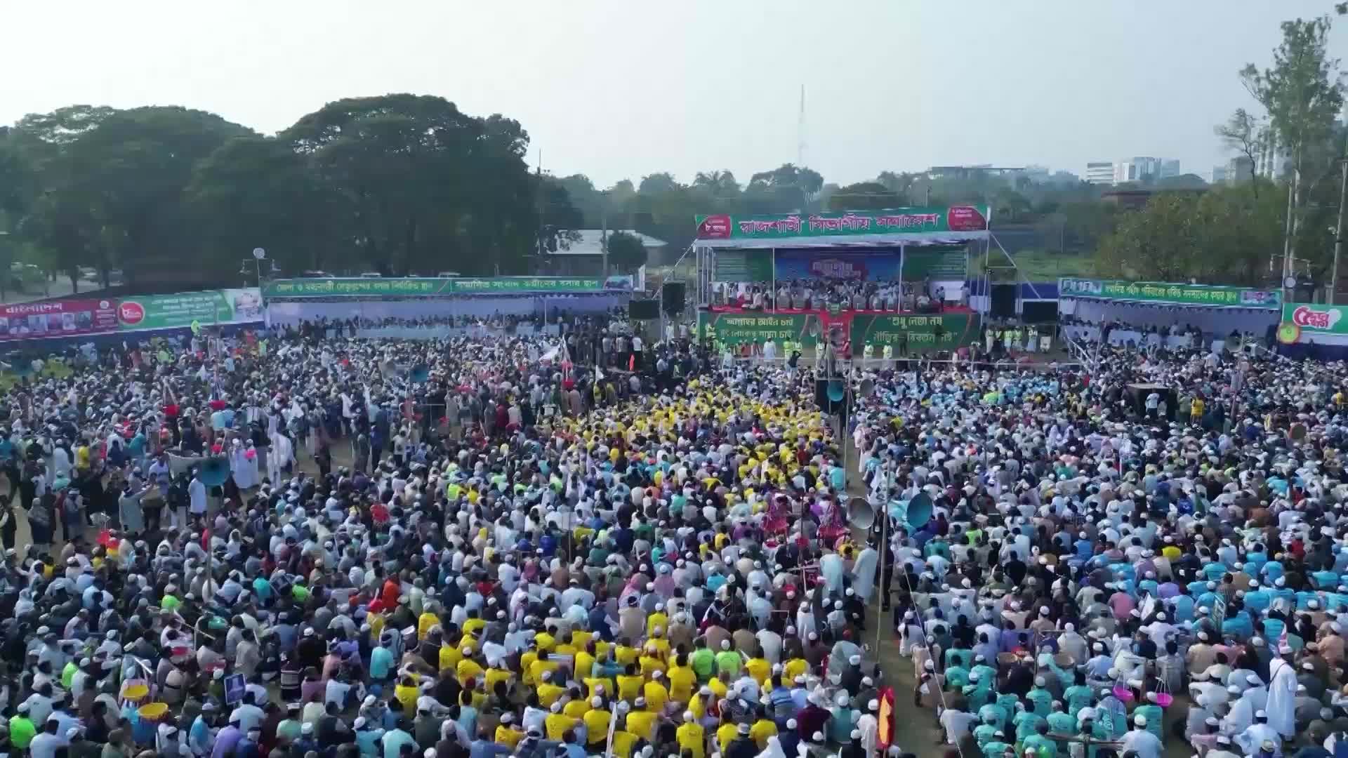 'We want next elections to be peaceful' - Tens of thousands rally in Rajshahi to demand referendum ahead of 2026 national polls