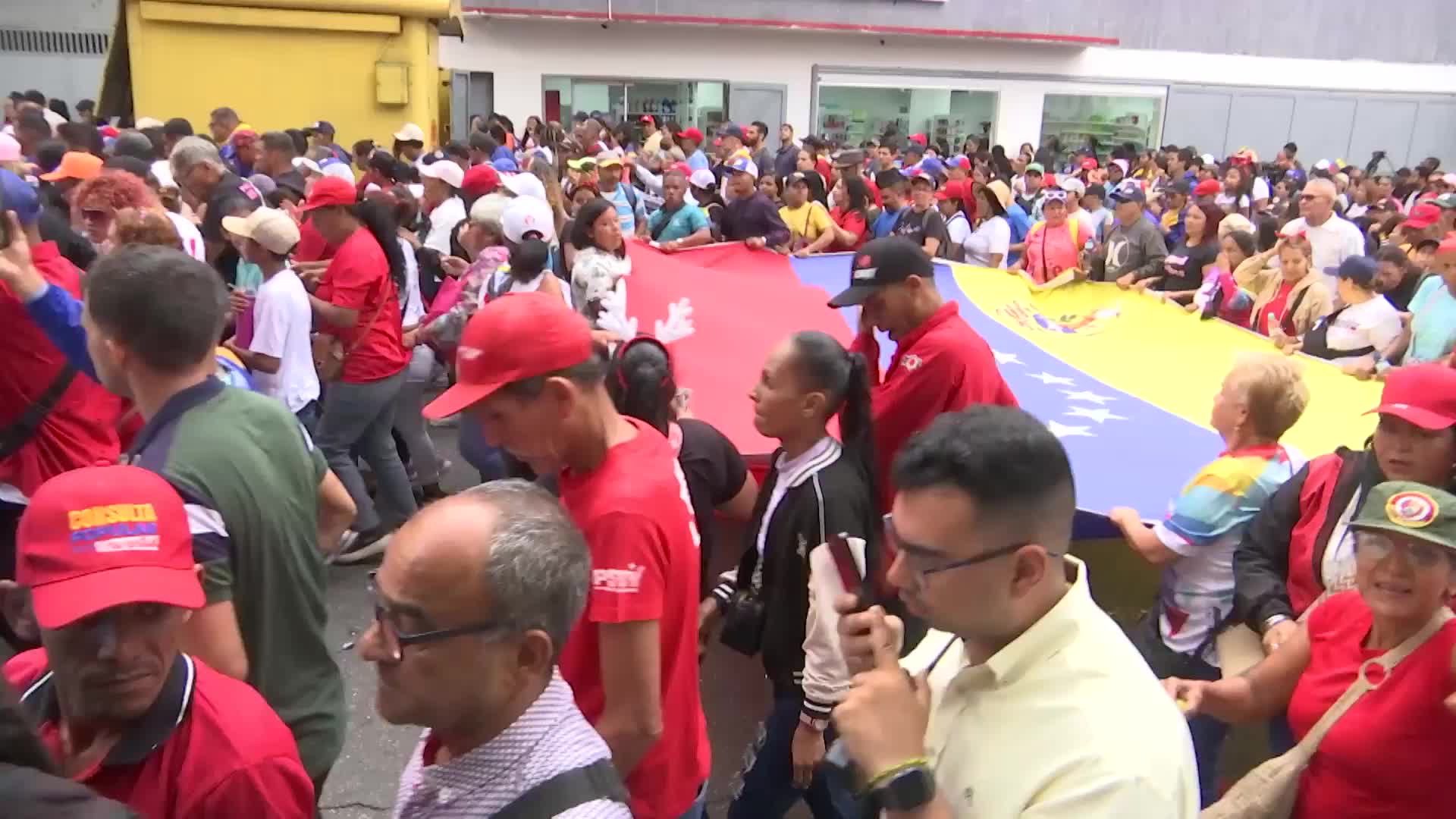 'They haven't moved us with their psychological terrorism' - Maduro calls for unity at massive Caracas rally